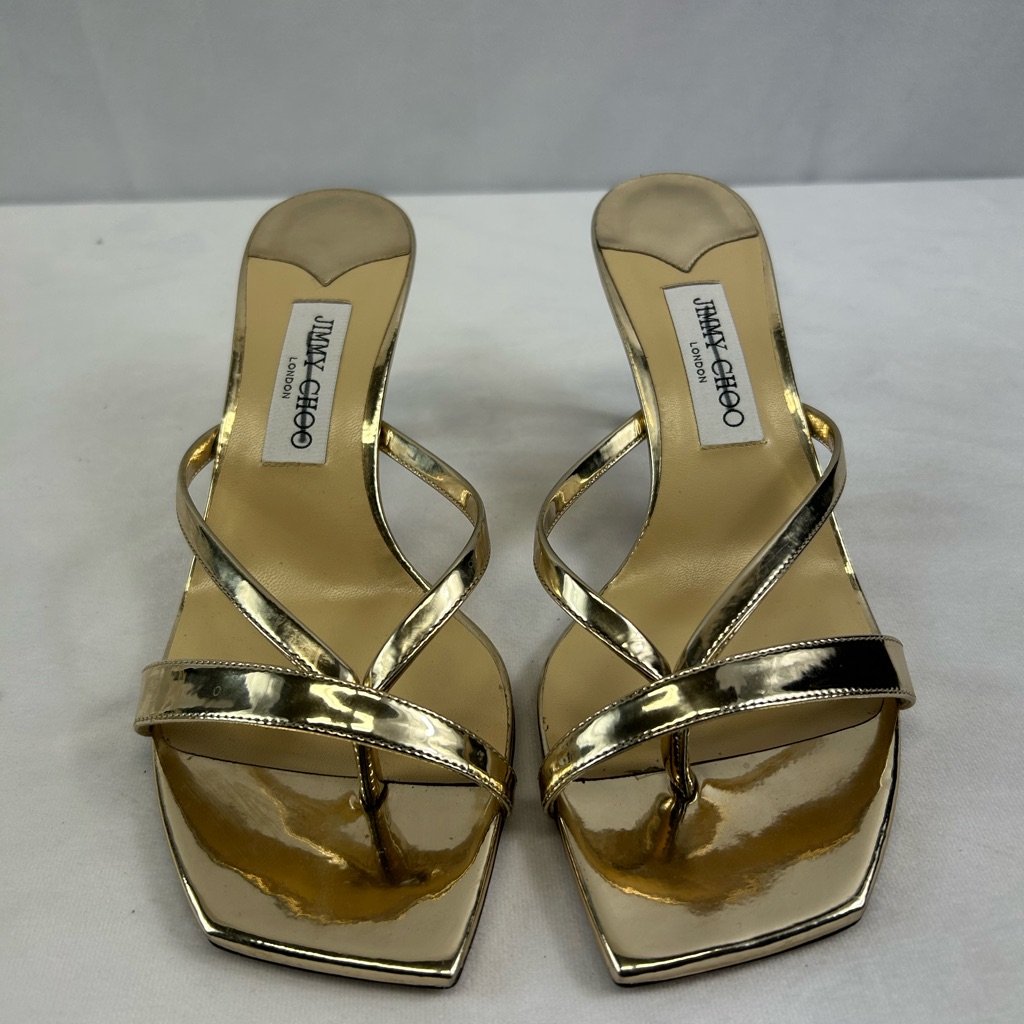 Jimmy Choo Metallic Maelie 70 Sandals